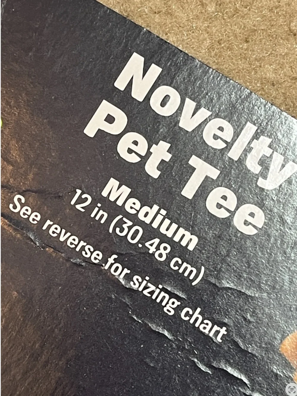 Halloween Novelty Black Pet Tee 🎃🐾 | “I Ate My Costume” | Medium | NWT